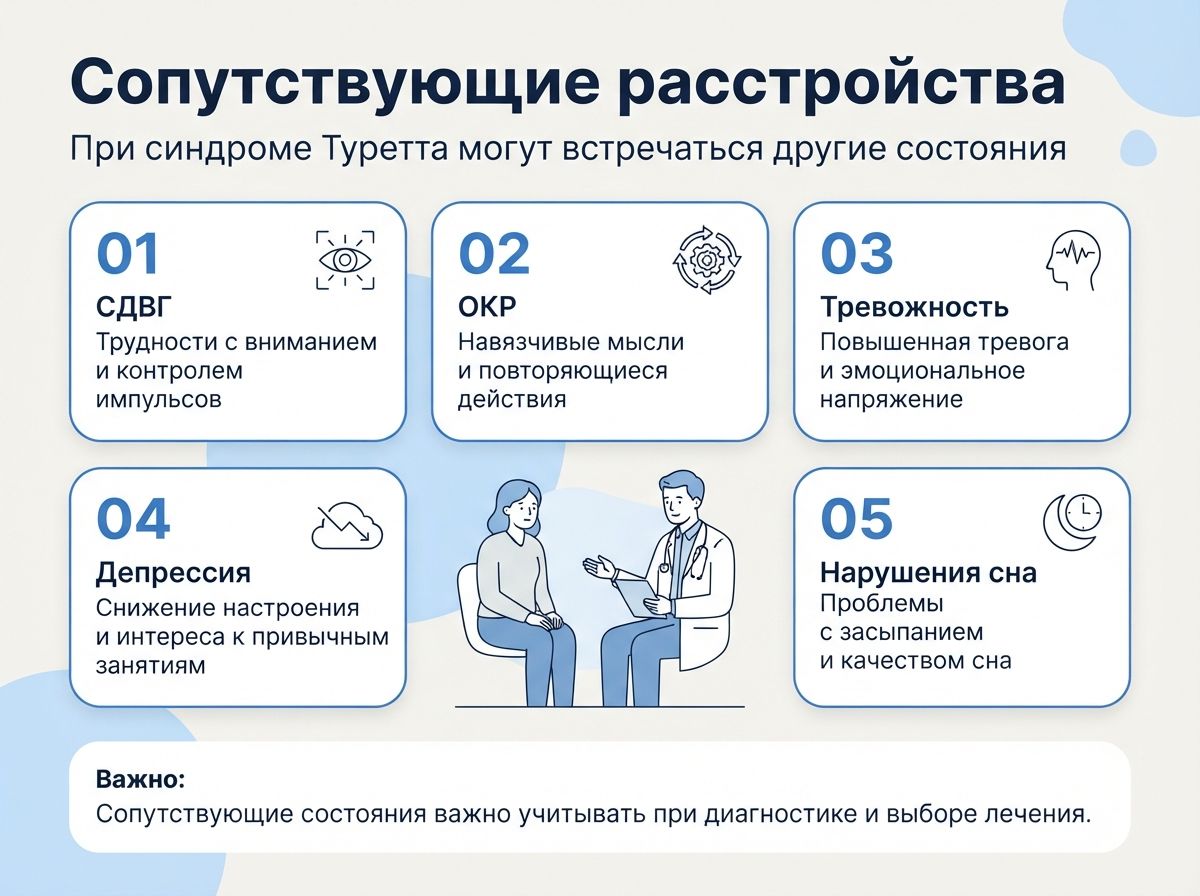 Лечение синдрома Туретта в Белебее инфографика